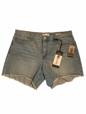 SOFIA Jeans Light Wash Denim Cutoff Shorts